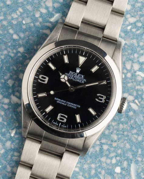 rolex 14270 senza corona|ROLEX, REF. 14270, EXPLORER, A FINE STEEL .